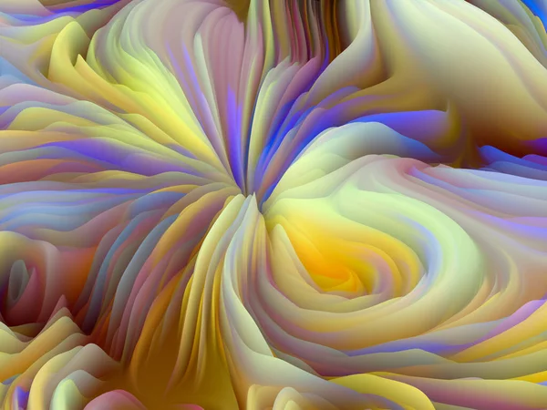 Geometria Contorta Serie Onde Dimensionali Composizione Della Texture Colore Vorticosa — Foto Stock