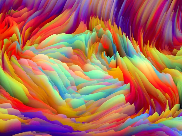 Tyg Sines Dimensionell Vågserie Bakgrundsdesign Swirling Color Texture Rendering Slumpmässig — Stockfoto