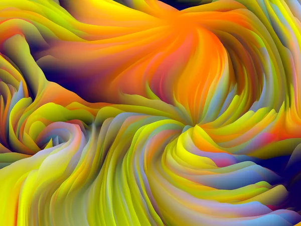 Скручені Відтінки Серія Вимірювальних Хвиль Креативне Розташування Кольорової Текстури Рендеринг — стокове фото
