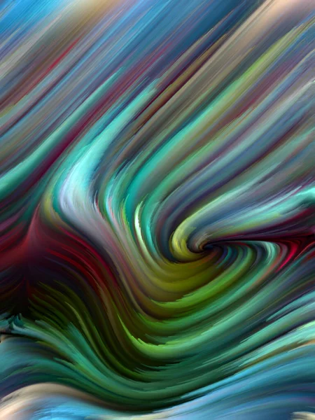 カラー ウォールシリーズ 創造性 芸術作品のためのスペクトル繊維のカラフルな動きの視覚的に楽しい構成 — ストック写真