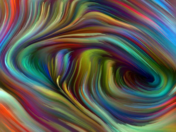 Color Swirl Serie Hintergrund Der Bunten Bewegung Spektraler Fasern Verbindung — Stockfoto