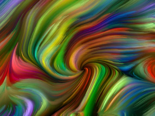 Серія Кольорових Вихорів Композиція Барвистого Руху Спектральних Волокон Творів Про — стокове фото