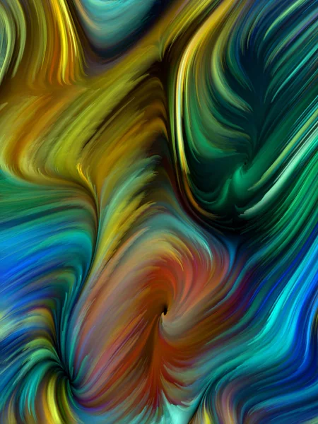 Серия Color Swirl Предпосылки Контекст Composition Colorful Motion Spectral Fibers — стоковое фото