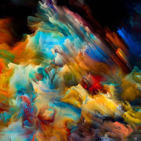Colore Serie Turbinio Astrazione Artistica Composta Movimento Colorato Vernice Liquida — Foto Stock