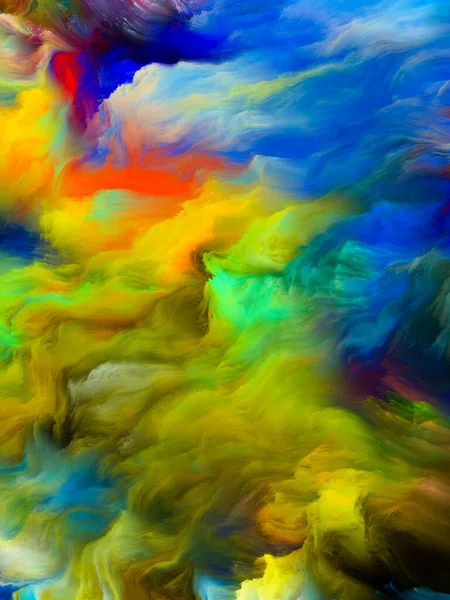Seria Color Swirl Kreatywny Układ Barwnego Ruchu Płynnej Farby Płótnie — Zdjęcie stockowe