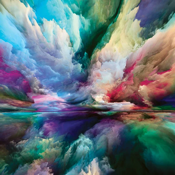 Innere Landschaft Seeing Never World Serie Design Aus Farben Texturen — Stockfoto