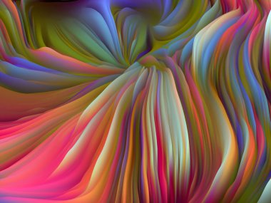 Rastgele Geometri. Boyutsal Dalga serisi. Girdap Rengi Dokusunun Arkaplanı. Sanat, yaratıcılık ve tasarım tasarımlarını tamamlamak için 3 boyutlu türbülans oluşturma