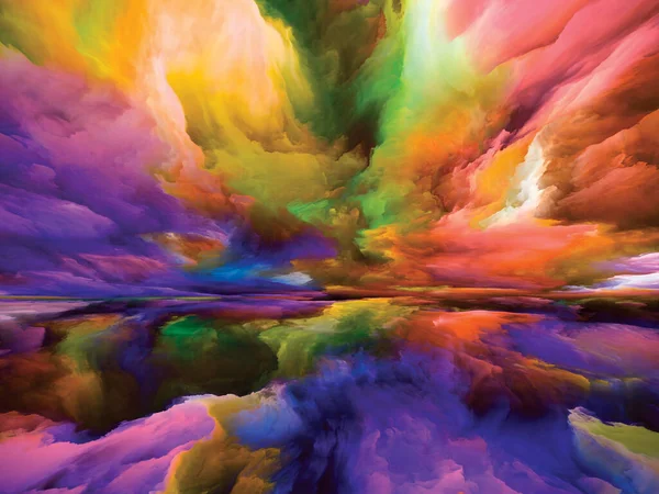 Chmury Światła Seria Ucieczka Rzeczywistości Kompozycja Surrealistycznych Kolorów Faktur Wschodu — Zdjęcie stockowe