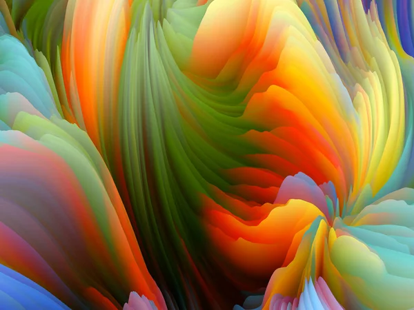 Color Storm Series Rendering Abstract Saturated Foam Serve Wallpaper Background — Stock Photo, Image