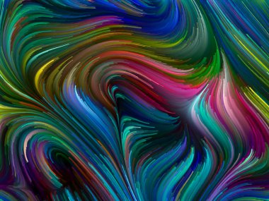 Renkli girdap serisi. Yaşam, yaratıcılık ve sanat projeleri için spektral liflerin renkli hareketlerinden oluşan arkaplan