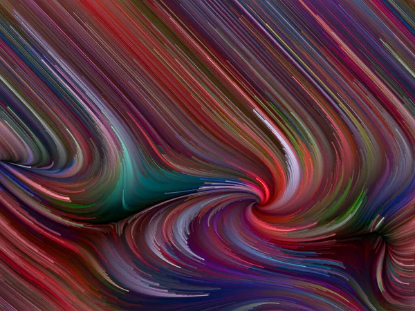 Color Swirl Series Arrangement Colorful Motion Spectral Fibers Theme Life — Stock Photo, Image