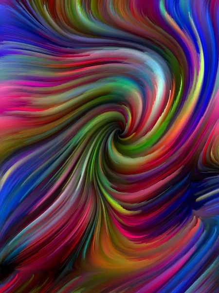 Color Swirl Serie Wechselspiel Bunter Bewegungen Spektraler Fasern Zusammenhang Mit — Stockfoto