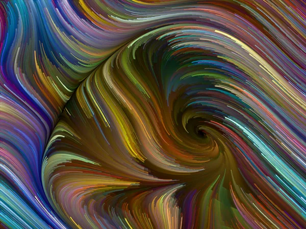 カラー ウォールシリーズ 創造性 芸術に関連するスペクトル繊維のカラフルな動きで作られた抽象的なデザイン — ストック写真