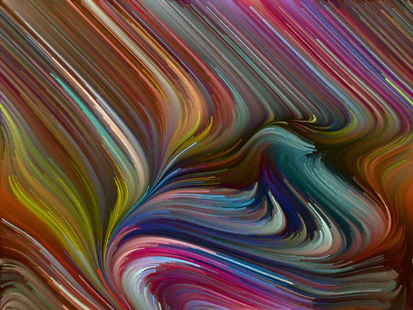 彩色漩涡系列 光谱纤维与生命 创造力和艺术相关的彩色运动的抽象设计 — 图库照片