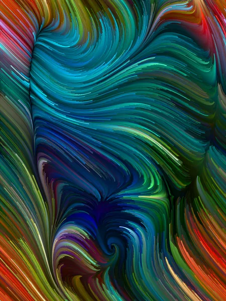 Color Swirl Serie Hintergrund Der Bunten Bewegung Spektraler Fasern Für — Stockfoto