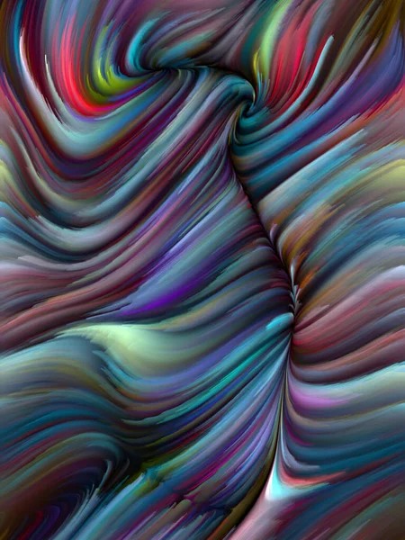 Color Swirl Series Artistic Abstraction Colorful Motion Spectral Fibers Topic — Stock Photo, Image