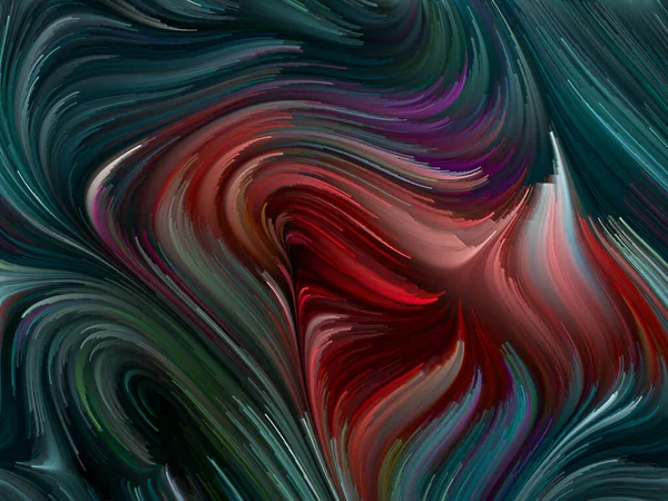 Seria Color Swirl Tło Składające Się Kolorowego Ruchu Włókien Spektralnych — Zdjęcie stockowe