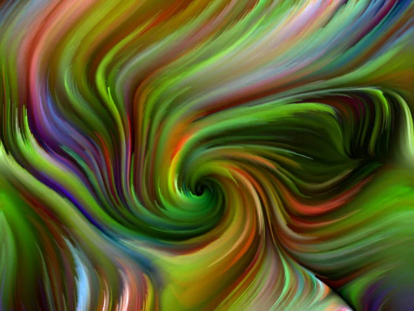 Color Swirl Series Image Colorful Motion Spectral Fibers Conceptual Relevance — Stock Photo, Image