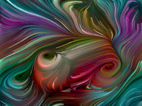 Color Swirl Serie Bild Der Bunten Bewegung Spektraler Fasern Konzeptioneller — Stockfoto