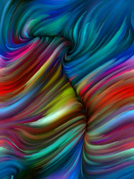 Seria Color Swirl Graficzna Kompozycja Barwnego Ruchu Włókien Spektralnych Dla — Zdjęcie stockowe
