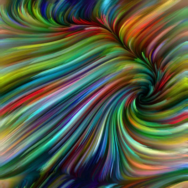 Série Color Swirl Design Composé Mouvements Colorés Fibres Spectrales Sur — Photo