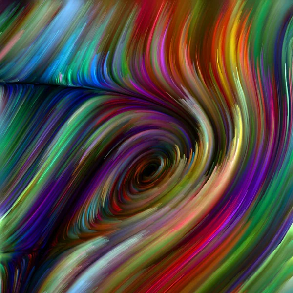 彩色漩涡系列 为生活 创造力和艺术作品创作的光谱纤维五彩缤纷运动的视觉优美构图 — 图库照片