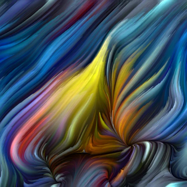 Série Color Swirl Arranjo Abstrato Movimento Colorido Fibras Espectrais Sobre — Fotografia de Stock
