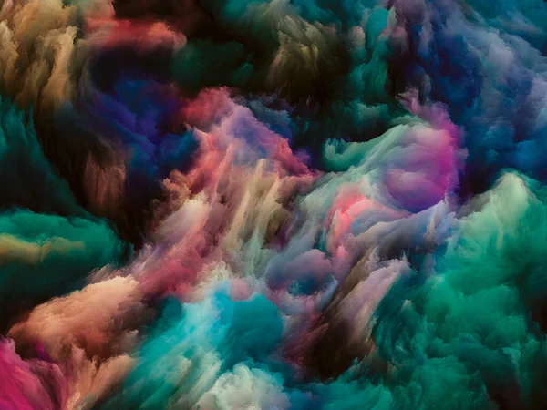 Серия Color Swirl Художественная Абстракция Состоящая Красочного Движения Жидкой Краски — стоковое фото