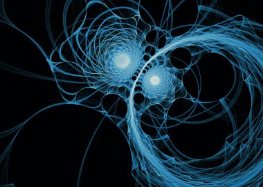 Fraktal iplikler serisi. Işık filizlerinin kaos teorisi, sanat, bilim, tasarım, geometrik görselleştirme ve fraktal geometri konularındaki organik gelişimi.