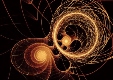 Fraktal iplikler serisi. Işık filizlerinin kaos teorisi, sanat, bilim, tasarım, geometrik görselleştirme ve fraktal geometri konularındaki organik gelişimi.