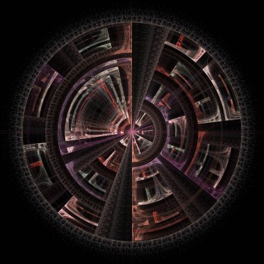 Merkezi Geometri serisi. Radyal geometri, matematik, görselleştirme, fraktal tasarım ve bilim konularındaki karmaşık geometrik çizgilerin görselleştirilmesi.