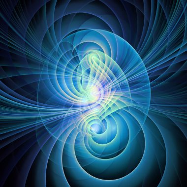 Frekans Hareketi serisi. eğitim, araştırma ve modern bilim konularında dalga titreşimleri ve dinamik yayılma örüntüsü.