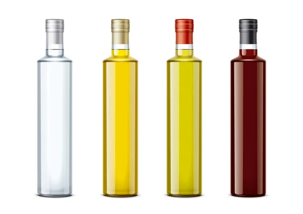 Flaskor Prototyper För Olja Och Andra Livsmedel Cork Cap Version — Stockfoto