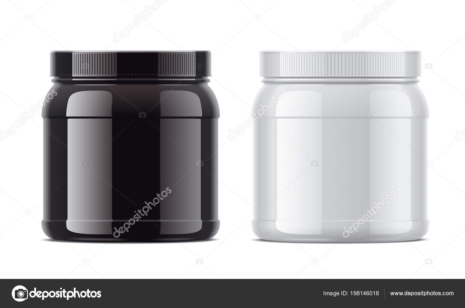 Blank Glossy Bottles Protein Stock Photo by ©eugeniy 198146018