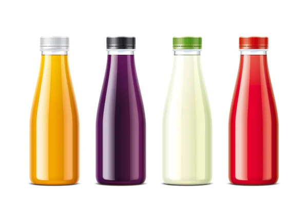 Bottiglie Succo Soda — Foto Stock