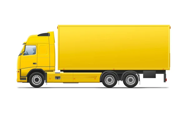 Ilustracja Żółty Transportu Komercyjnego — Zdjęcie stockowe