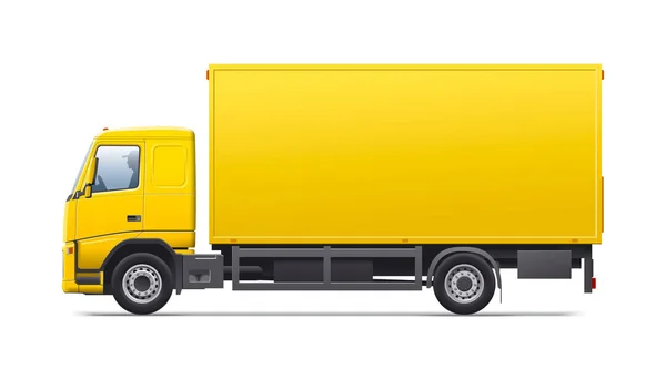 Yellow Commercial Transport Illustration — Stock Photo, Image