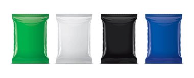 Plastik torba Mockup. İllüstrasyon