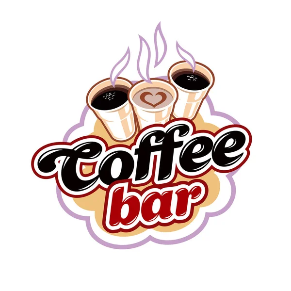 Emblema Del Caffè Pronto — Foto Stock
