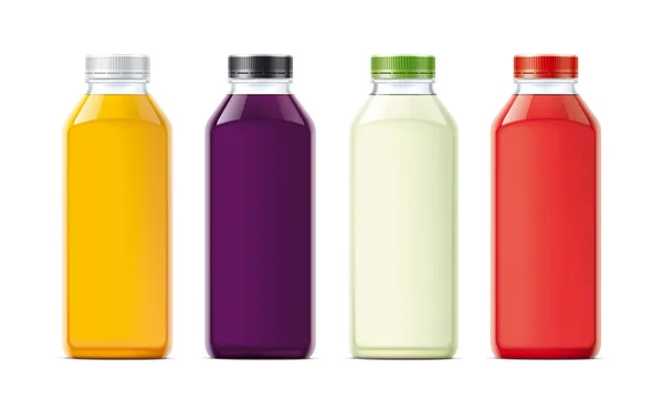 Flaskor För Juice Detaljerad Illustration — Stockfoto