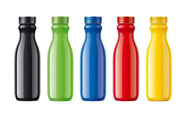 ジュース 乳飲料などのボトル 透明ではないバージョン — ストック写真