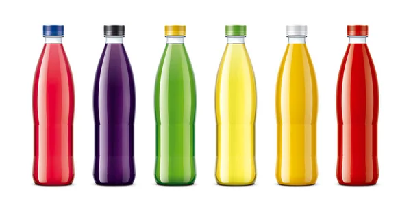 Bottles Juice Other Drinks — Stock Photo, Image