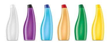 Plastik şişe. Sürüm şeffaf şişe ile