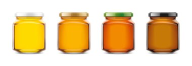 Açık tatlım Jar mockup. Küçük boy 