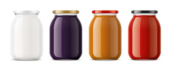 Limpar Maquete Jar Ilustração Detalhada — Fotografia de Stock
