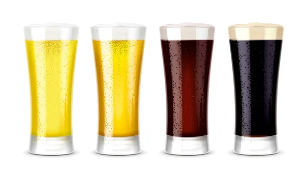 ビールはグラスのモックアップです バージョン — ストック写真