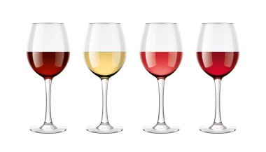 Şarap bardakları örnekler seti 