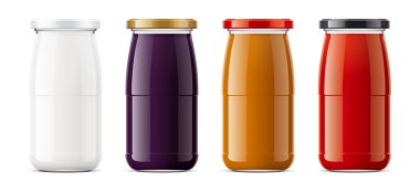 Kavanoz mockup temizleyin. Detaylı çizim