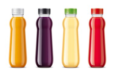 Şişe örnekler yorum için meyve suyu ve diğer içecekler 