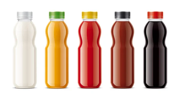 Bottles Juice Dairy Drinks Other — Stock Photo, Image